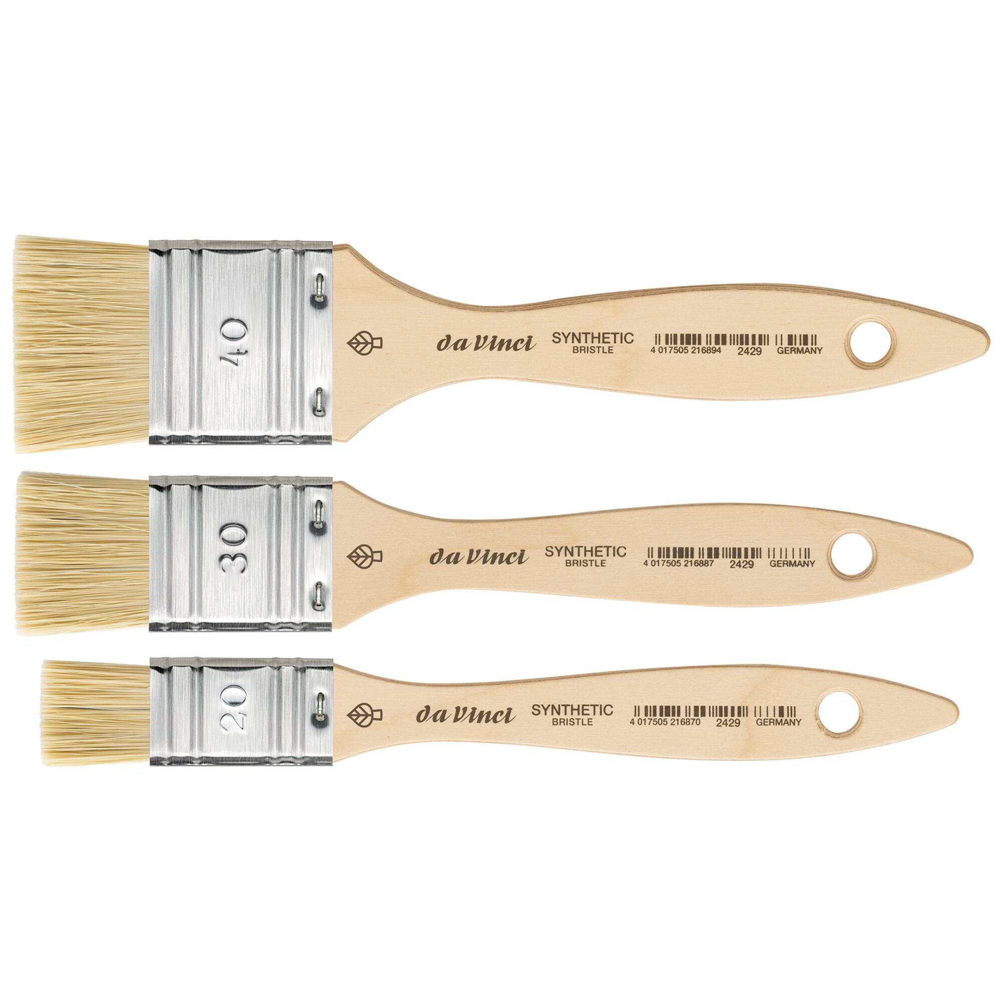 da Vinci SYNTHETIC BRISTLE Series 2429 3 Piece Mottler Brush Set